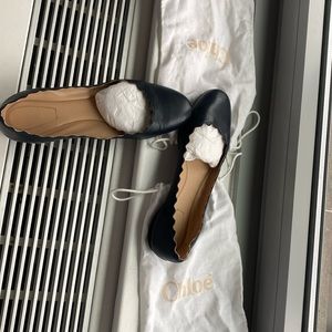 CHLOE ballerinas 381/2 ( 8 1/2)navy